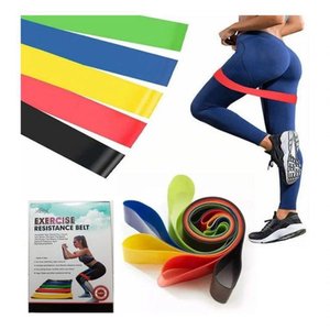 Kit 5 Faixas Elásticas Thera Band com 5 Níveis Fisioterapia