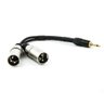 Cabo P2 Mono para 2 Xlr Macho 3 Metros - 1
