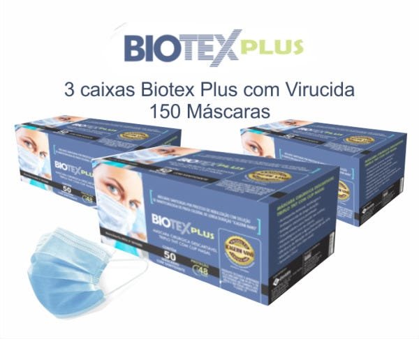Mascara Biotex Plus Que Elimina Vírus - Temos Anvisa E Unicamp 150 unid - 3