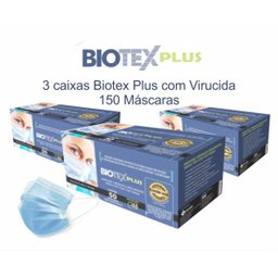 Mascara Biotex Plus Que Elimina Vírus - Temos Anvisa E Unicamp 150 unid - 3
