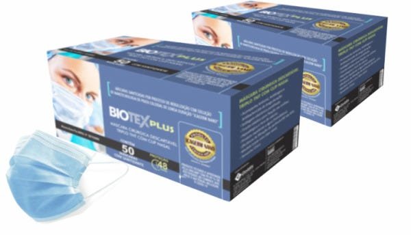 Biotex Plus Mascara Antiviral - Temos Anvisa E Unicamp 100 unid - 2