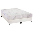 Ver imagem 1 de Cama Box Queen: Colchão Espuma D33 Luckspuma Supreme + Base CRC Courano White(158x198)