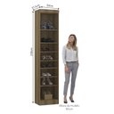 Ver imagem 3 de Guarda Roupa Sapateira Modulada 50cm 1 Porta Paris Luciane Móveis