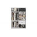 Ver imagem 4 de Guarda Roupa Closet Modulado Componível 4 Portas Modulado Adapt N536 Kappesberg- Branco/nogueira