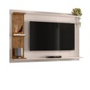 Ver imagem 7 de Painel Home Invictus para Sala Quarto TV até 55 Polegadas Off White/Madero Canela