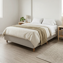Ver imagem 2 de Base para Cama Box Casal 138x188x34 Duna Linho/Champagne