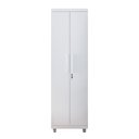 Ver imagem 4 de Armário Multiuso 2 Portas com Chave Organizador Home Office Lavanderia Branco - Lh Móveis