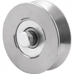 Roldana para portão 2.1/2" tipo V aço polido sem caixa Vonder - 1