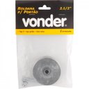 Ver imagem 2 de Roldana para portão 2.1/2" tipo V aço polido sem caixa Vonder