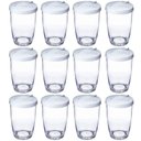 Ver imagem 1 de Kit 12 Farinheiras Porta Farofa Queijeira Temperos 350ml Branco ou Plástico com Tampa