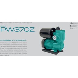 Pressurizador de Água Silencioso Pw 370f Bivolt 370w 36 Mca - Pl 400 para Aumentar e Pressão na Torn - 4