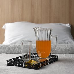 Conjunto Jarra 1 Litro Com 6 Copos de Vidro 270ml Line Lyor - 4