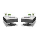 Ver imagem 1 de KIT 2 Mesa de Cabeceira Suspensa com Gaveta e Prateleira MVD Móveis