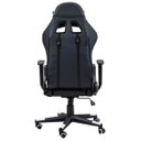 Ver imagem 6 de Cadeira Gamer Ergonômica Reclinável 180 Graus em Couro Sintético Preto e Branco