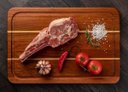 Ver imagem 2 de Tabua Madeira Linha Churrasco Grande Jatobá com Marfim 42x28x2cm