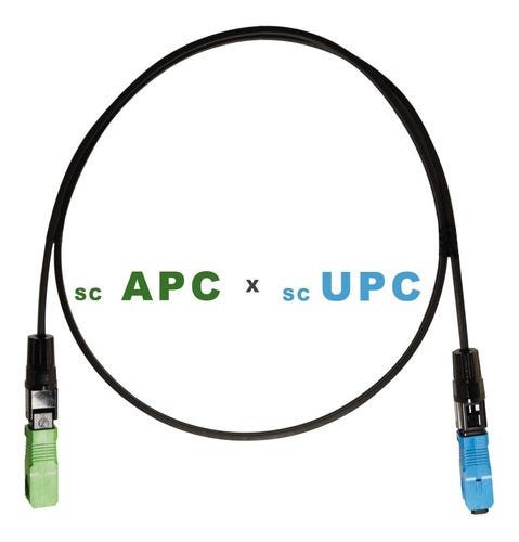 Cordão Optico Patch Cord Sc/Apc X Sc/Upc 30 Centimetros
