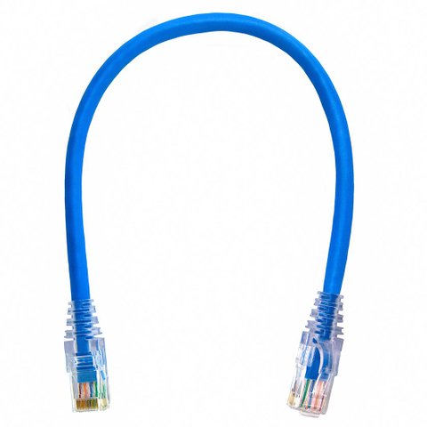 Kit 30 Patch Cord Cat5 Vermelho+ 8 Patch Cord Cat6 Azul 30cm
