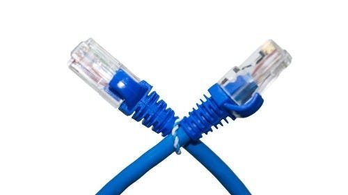 Kit 44 Patch Cord Para Internet Cat6 - 3 Metros Azul - 4