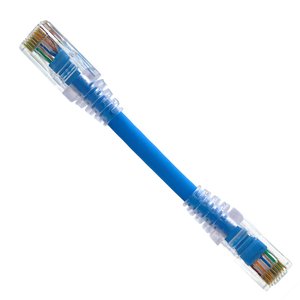 Kit 336 Un. Patch Cord Cat6 Cca - 15 Cm Azul