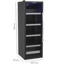 Ver imagem 2 de Cervejeira Venax Blue Light 200 Litros Porta Invertida Preto Fosco 127V 19921
