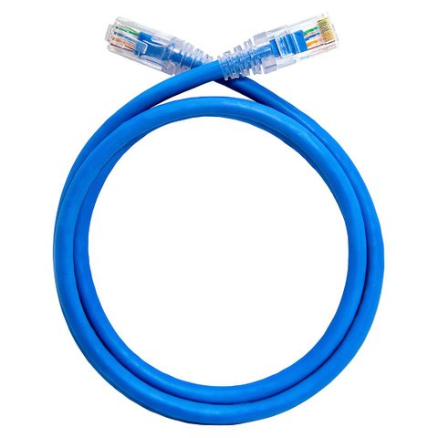 Kit 10 Un. Patch Cord para Roteador Cat6 - 1m Azul