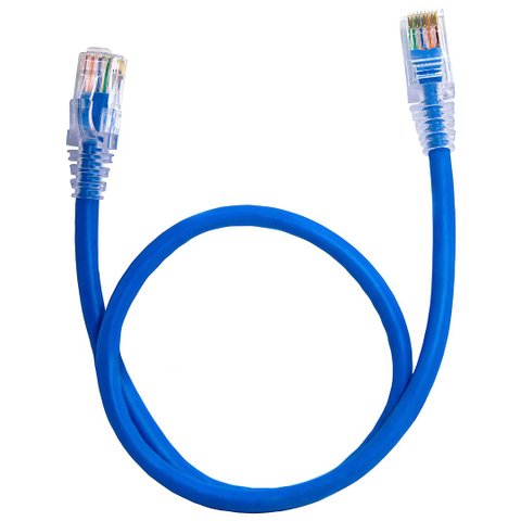 Kit 30 Un. Patch Cord Cat6e Utp Cat6 Rj45 Azul - 70 Cm