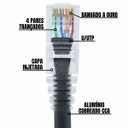 Ver imagem 4 de Kit 20 Un. Cabo Rede Cat5e Conector Rj45 - 30 Cm Preto