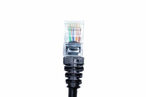 Kit 20 Un. Cabo Rede Cat5e Conector Rj45 - 30 Cm Preto - 2