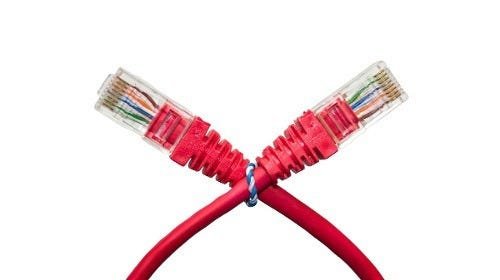 Kit 10 Un. Cabo Patch Cord Cat5e Rj45 - 50 Cm Vermelho - 5