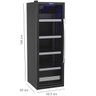 Cervejeira Venax Blue Light 200 Litros Porta Invertida Preto Fosco 220v 19922 - 2