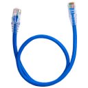 Ver imagem 1 de Kit 15 Unidades Patch Cord Cat5e 100% Cobre Azul 45cm