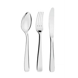 Faqueiro Tramontina Pacific em Aço Inox com Facas de Mesa Acabamento Alto Brilho com Detalhes no Cab - 5