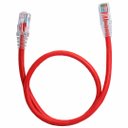 Ver imagem 1 de Kit 10 Un. Patch Cord Cat5e Utp Rj45 Vermelho 50cm