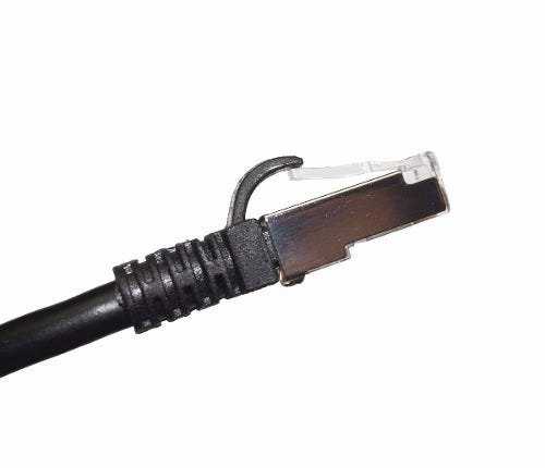 Cabo Patch Cord Cat5e Blindado 3 Metros Preto - 6