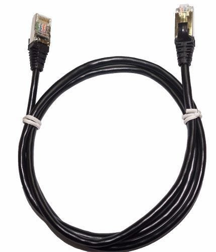 Cabo Patch Cord Cat5e Blindado 3 Metros Preto