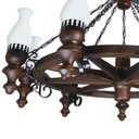Ver imagem 3 de Lustre Muller Roda Carroça 9 Lâmpadas Envelhecido 909e