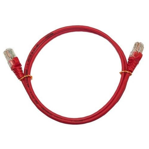 Kit 50 Un. Patch Cord Cat5e Utp Rj45 Vermelho 2m