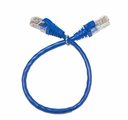 Ver imagem 1 de Kit com 55 Cabos de Rede Patch Cord Rj45 30 Cm Azul com Capa