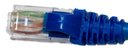 Ver imagem 5 de Kit com 55 Cabos de Rede Patch Cord Rj45 30 Cm Azul com Capa