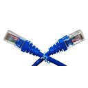 Ver imagem 3 de Kit com 55 Cabos de Rede Patch Cord Rj45 30 Cm Azul com Capa