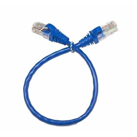 Kit 50 Patch Cord Rj45 Cat5e De 30 Cm + 50 De 2,5 Mts Azul