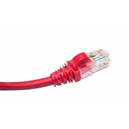 Kit 10 Un. Patch Cord Cat5e Rj45 Vermelho 30cm + 1un Cat6 - 4