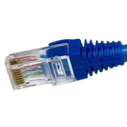 Kit Cabo Patch Cord 20 Cm 18 Unidades Cor Azul Cat5e - 2