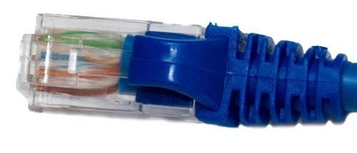 Kit Cabo Patch Cord 20 Cm 18 Unidades Cor Azul Cat5e - 3