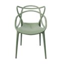 Ver imagem 2 de Kit 4 Cadeiras Alegra Verde Oliva de Jantar Restaurantes Bares Cozinha