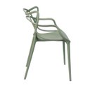 Ver imagem 4 de Kit 4 Cadeiras Alegra Verde Oliva de Jantar Restaurantes Bares Cozinha