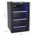 Ver imagem 3 de Conjunto Venax Cervejeira Blue e Adega Piubella 100 Litros Preto Fosco Porta Invertida 220v