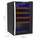 Ver imagem 6 de Conjunto Venax Cervejeira Blue e Adega Piubella 100 Litros Preto Fosco Porta Invertida 220v