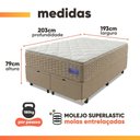 Ver imagem 3 de Cama Box Baú King Colchão Ortopédico Magnus Molas Superlastic Pillow Top Hip Sleep