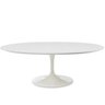 Mesa de Jantar Saarinen Oval 160x90cm Laqueada - Branco - 1